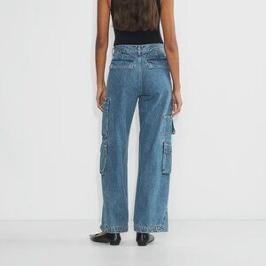 Denim Forum The '90s Millie Hi-Rise Cargo Size 28